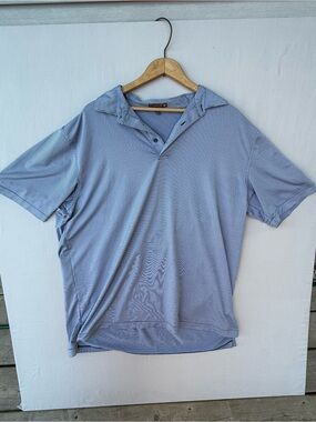 Peter Millar Pale Blue Short Sleeve Summer Comfort Polo